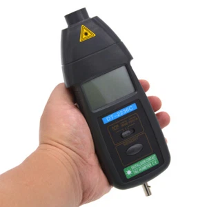 Digital Optical Tachometer Contact 2-in-1 Dual-purpose Speed Meter Detector Tool - Picture 1 of 9
