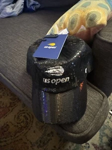 US OPEN  Black Sequin Hat Limited Edition - Picture 1 of 1