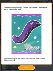 NUEVO CON ETIQUETAS Disney 35" Sirenita Peluche Pulpo Pierna Cojín Toreba Exclusivo - Imagen 1 de 8