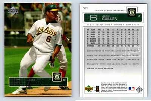 Jose Guillen Outfielder Oakland Athletics Upper Deck 2003 Card 581 Baseball - Picture 1 of 12