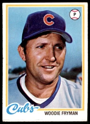 1978 TOPPS WOODIE FRYMAN CHICAGO CUBS #585 (101) - Image 1 of 2
