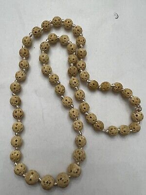 Antique Chinese Carved Beaded Graduated Necklace 29-30 Inches • 59.99$