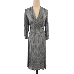 Sportscraft 3/4 Sleeve Printed Midi Dress Size 16 - Picture 1 of 4