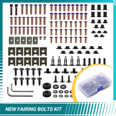 Комплект болтов обтекателя из нержавеющей стали винты кузова для Honda Ducati Kawasaki - Изображение 1 из 4