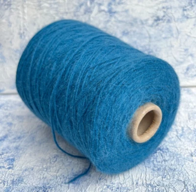 Angora Rabbit bland yarn on cone 55/35/10% Merino/Angora/PA, per 100g (3.52oz) - Image 1 of 4