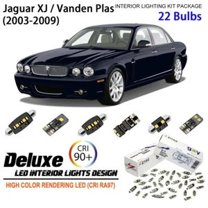 Interior LED Light Kit White Dome Light Bulb For 2003-2009 Jaguar XJ Vanden Plas - Picture 1 of 8