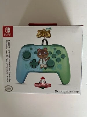 Nintendo Switch  Animal Crossing  FACEOFF™ DELUXE+ AUDIO WIRED CONTROLLER New - Image 1 of 4