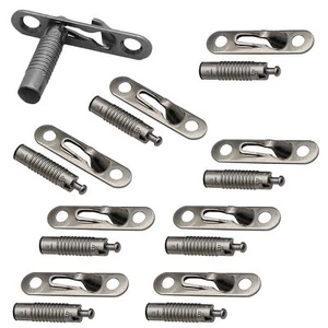8 Sets Cam Fittings with Dowel and Pre-Inserted Nut for Cabinet Furniture 3 i... - Picture 1 of 6