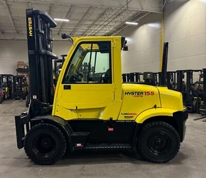 2015 Hyster H155FT 15500 LB 3 Stage Mast 1427 Hours Side Shifter 72" Forks - Picture 1 of 14