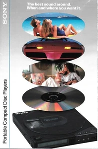 Sony Compact Disc Players Catalog March 1988 Printed In USA Color Fanfold - Picture 1 of 2