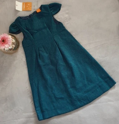 Pusteblume Flanell Mädchen Kleid Festkleid petrol grün Gr. 134/140 *NEU* 24,90€ - Bild 1 von 2