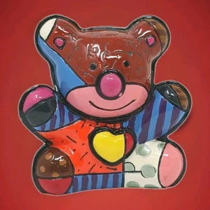 1st EDITION 2010 ROMERO BRITTO MINI "LOVE BEAR" ITEM # 14072  - Bild 1 von 3