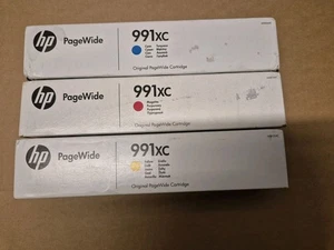 HP 991XC Oryginalne wkłady Cyan Purgenta Yellow Oryginalne wkłady PageWide - Zdjęcie 1 z 6