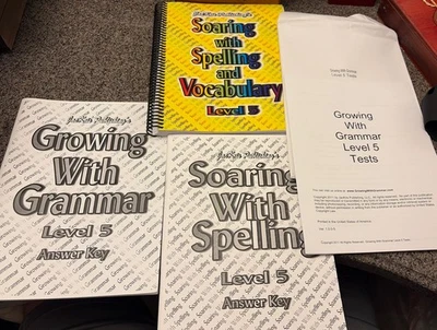 Soaring With Spelling&Vocabulary Level 5, Two Answer Keys, And Tests (4 In Set) - image 1 of 4