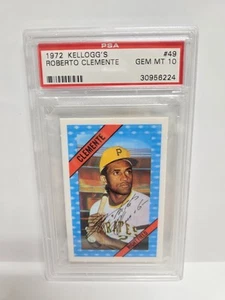 1972 Kellogg's Roberto Clemente PSA 10 Gem Mint #49 - Bild 1 von 2
