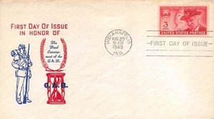 985 3c G.A.R., Indiana Stamp Club Gütesiegel in rot [111325.434] - Bild 1 von 1