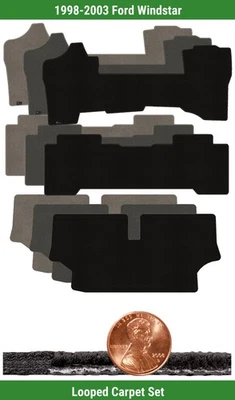 Набор ковриков Custom Classic Loop для Ford Windstar 1998-2003 годов выпуска (3 штуки) #M53 - Изображение 1 из 4