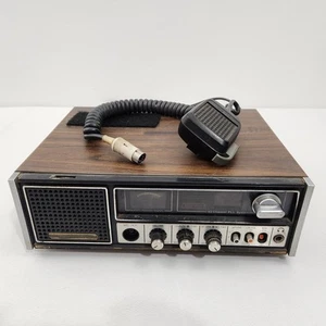 Vintage GE 3-5871B 40-kanałowa domowa stacja bazowa CB z mikrofonem przetestowana - Zdjęcie 1 z 16