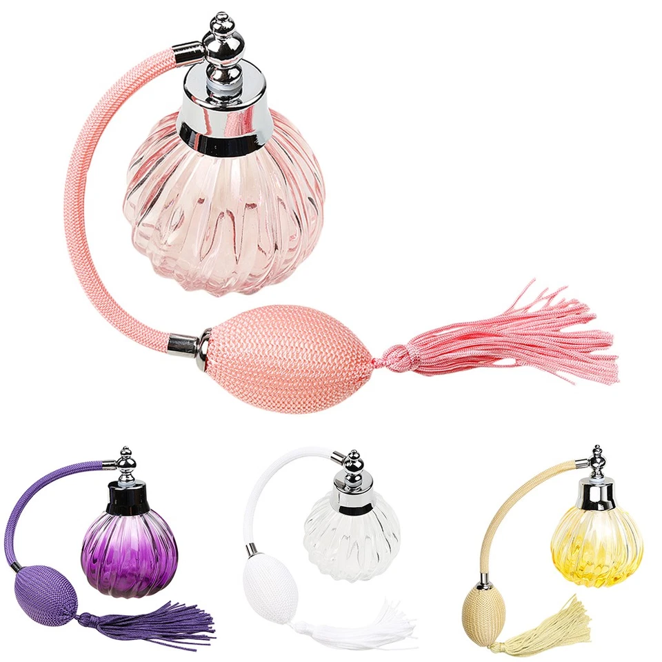 Flacon de parfum vintage en verre vide avec pompe à vaporisateur longue de 100 - Photo 1/1