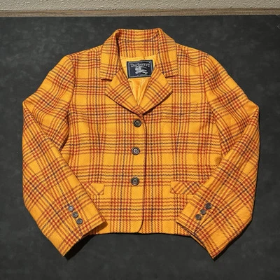 Abrigo Burberry Lana Nova Check Prorsum Chaqueta Blazer Burberry EE. UU. Pata de Gallo Foto 1 de 4