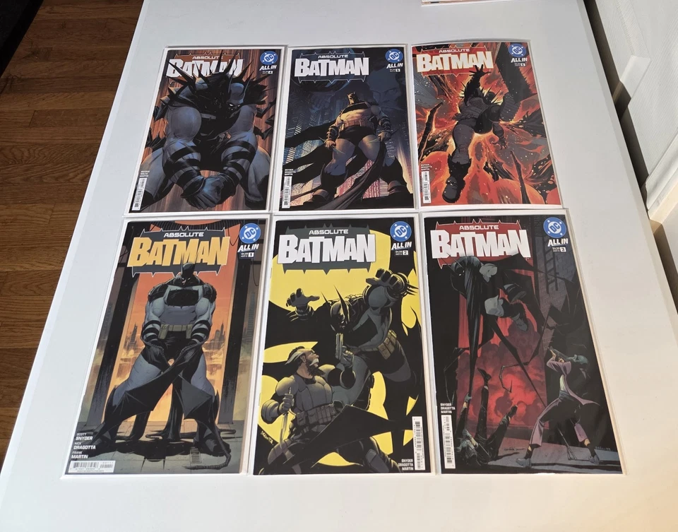 Absolute Batman #1 #2 #3 #4 #5 #6 All Cover A 1st Print Near Mint Scott Snyder - Image 1 of 1