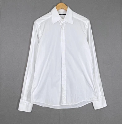 Gucci Shirt Mens White Long Sleeve 40/16 - Image 1 of 4