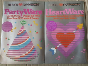 Commodore 64 Hi-Tech Expressions HeartWare & PartyWare Greeting Card Software - Picture 1 of 7