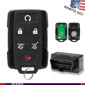 For 2015~2020 Chevy Tahoe Suburban GMC Yukon 6B Remote Key Fob + OBD Programmer - Picture 1 of 8