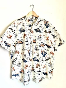Original Penguin Men's Tropical/Hawaiian Print Button Down Shirt SZ XXL - Picture 1 of 6