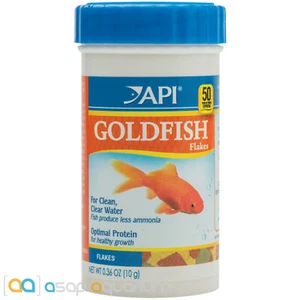 API Goldfish Flakes 0.36oz Fish Food Flakes Formulated for All Goldfish Breeds - Picture 1 of 2