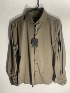 Porter & Ash Kinetic Luxe Button Down Herren Medium Langarm Einfarbig Braun - Bild 1 von 6
