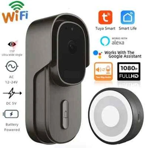 Tuya Smart Doorbell Camera intercom 1080P IR Night Vision PIR Motion Detection - Picture 1 of 8