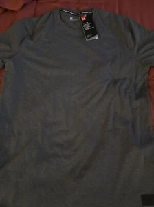 mens under armour heat gear loose t shirt large Dark Grey - Picture 1 of 5