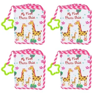 4 Pieces Fotobuch Für Babys Babyalbum Junge Fotoalbum Zur Taufe Kleine - Bild 1 von 12