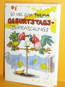 Geburtstagskarte - Spaßkarte zum Geburtstag - Klappkarte - Nr. 2 - Neu&Ovp -  - Bild 1 von 2