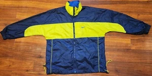 NIKE Nylon Jacket Youth XL (Adult S) Full Zip Windbreaker Neon Full Zip Vintage - Picture 1 of 7