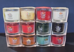 YANKEE CANDLE 12 DIFFERENT SCENTS MINI 1.3 OZ SCENTED CANDLES SET NIB - Picture 1 of 7
