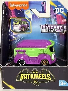 NUEVO Fisher Price DC Batwheels Prank The Joker Van en Caja Batcast Metal - Imagen 1 de 5