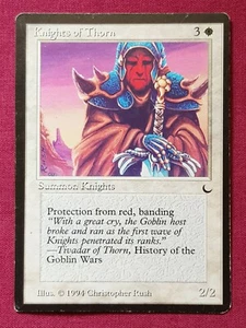 Magic The Gathering THE DARK KNIGHTS OF THORN tarjeta blanca Magic The Gathering - Imagen 1 de 2