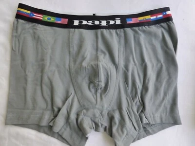 Calzoncillos boxer PAPI nuevos sin etiquetas para hombre bandera cintura S M L XL algodón elástico ropa interior  Foto 1 de 4