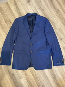 YVES GERARD ING Loro Piana Moving Herren Blazer - Blau Wolle Größe 50 L - Bild 1 von 12