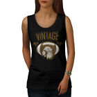 Wellcoda America Football Team Womens Tank Top, Vintage Athletic Sports Shirt