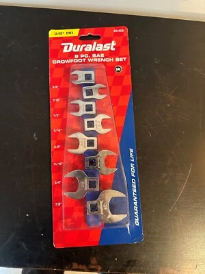 Duralast 8 PC SAE Crowfoot Wrench Set - Image 1 of 2