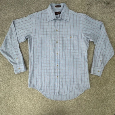 John Weitz At Ease Gentleman's Fit 男式 M 15-15.5 浅蓝色窗玻璃口袋 — 第 1/4 张图片