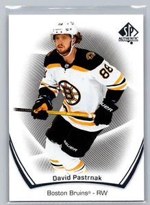 2021-22 SP Authentic #10 David Pastrnak Boston Bruins - Picture 1 of 2