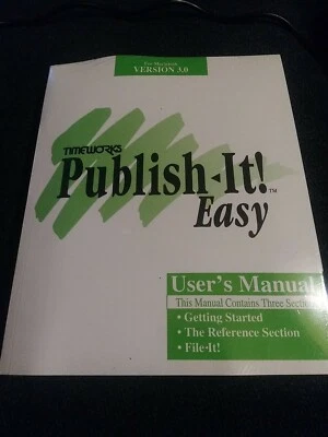 Timeworks Publish It Easy Software Mac 3 Disk (1992 Floppy Disk) SEALED! - Image 1 of 2