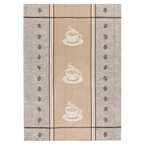Kracht Geschirrtuch 50x70 cm Halbleinen Espresso Beige Gläsertuch Küchenhandtuch - Bild 1 von 1