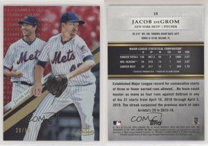 2019 Topps Gold Label Class 2 Red /50 Jacob deGrom #39