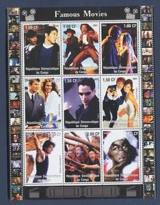 KONGO DR - POSTFRISCH S/S - Berühmte Filme - 2001 - Bild 1 von 1