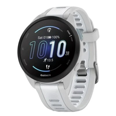 Garmin Forerunner 165 Music GPS Running Smartwatch (Mist Gray/Whitestone)
